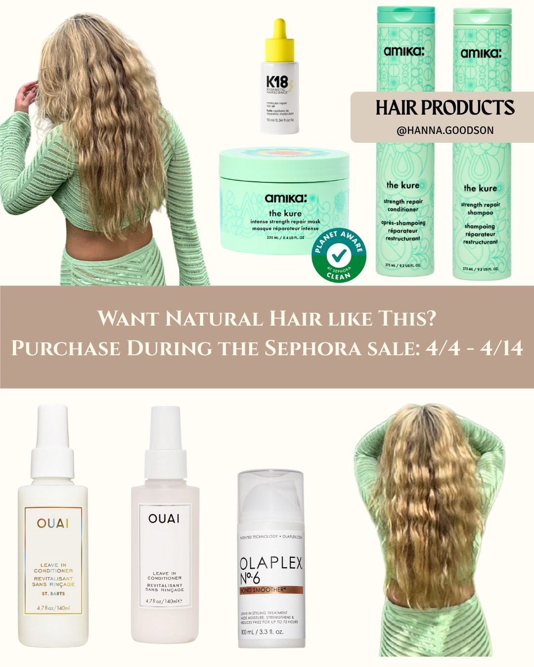 LONG, THICK & WAVY HAIR SECRETS ✨ | My Sephora Sale Staples for Natural Hair (4/14 Deadline!)  

These holy grails keep my waves hydrated, defined, and frizz-free:  
- Curl-Defining Cream: Enhances waves without crunch.  
- Hydrating Leave-In: Balances moisture for thick hair that’s soft, not weighed down.
- Color Protectant Hydration Mask: Shields color and locks in hydration
- Smoothing Oil: Tames flyaways and dry ends 

All on sale now—shop my linked faves before the sale ends! Save this post for wash-day inspo.  

#ShopLTK #SephoraSale #NaturalHair #WavyHair #ThickHairCare #CurlDefinition #HairGoals

#LTKSaleAlert #LTKFindsUnder50 #LTKBeauty