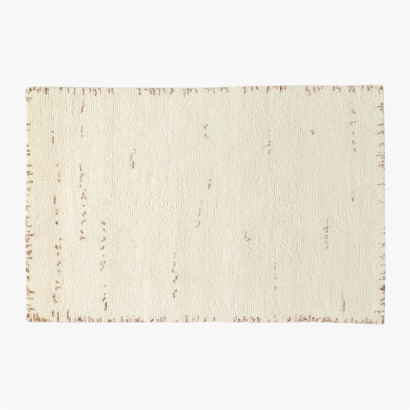 Marrin Modern White Wool Area Rug 5'x8' | CB2 | CB2