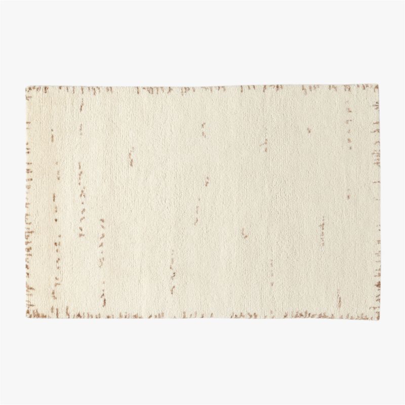 Marrin Modern White Wool Area Rug 5'x8' | CB2 | CB2