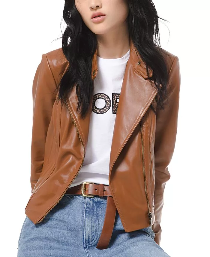 Michael Kors Leather Moto Jacket, … curated on LTK