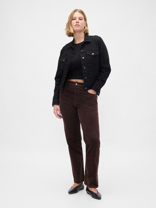 High Rise Corduroy '90s Slim Straight Jeans | Gap (CA)