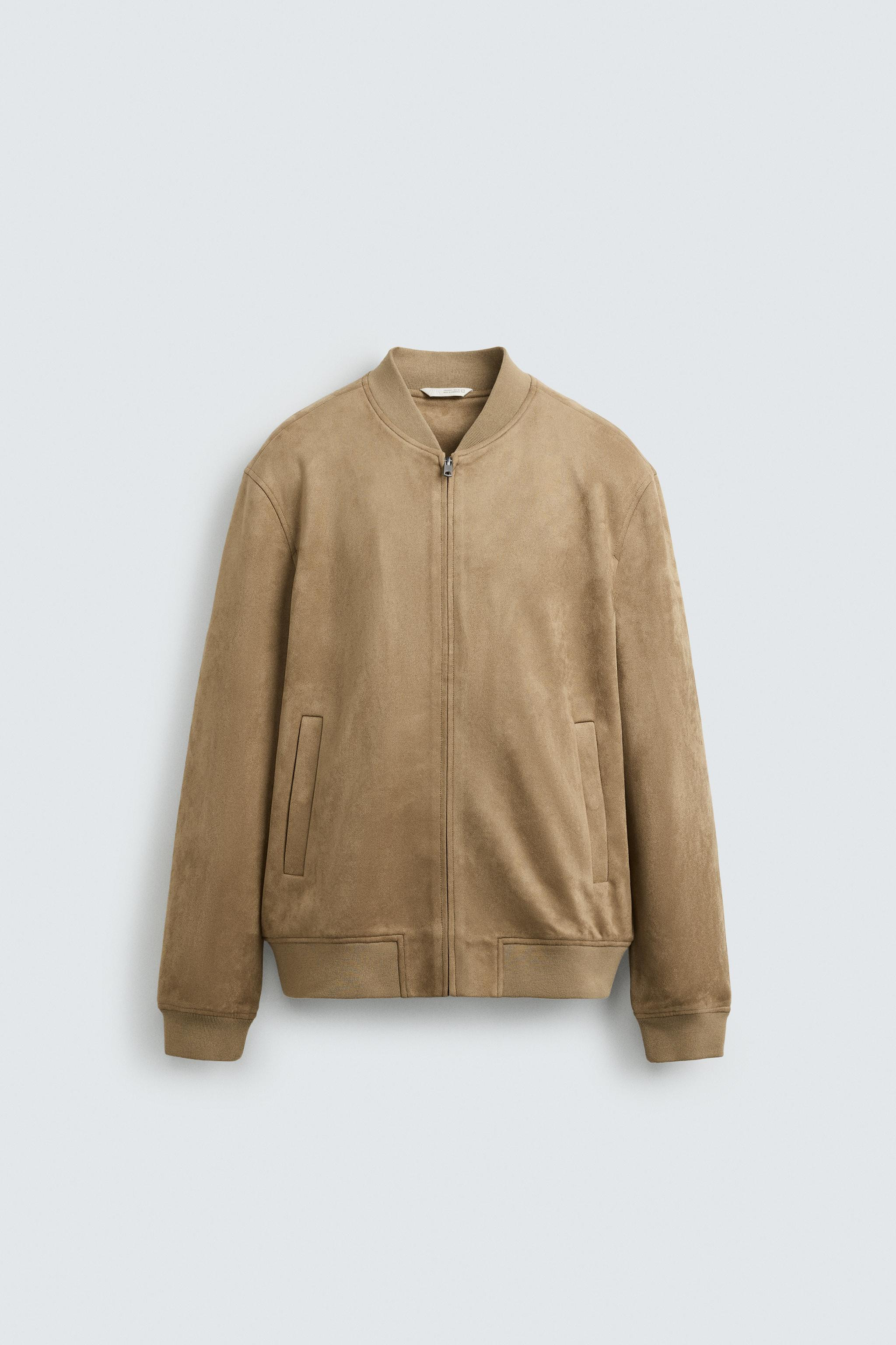 FAUX SUEDE BOMBER JACKET | Zara US