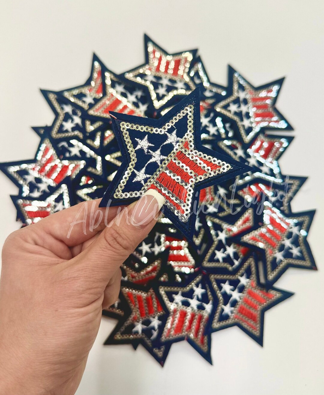 Star Patch, Usa Patch, Trucker Hat Patch, Sequins Patch, Embroidery Patch, Iron on Patch, Patriot... | Etsy (US)
