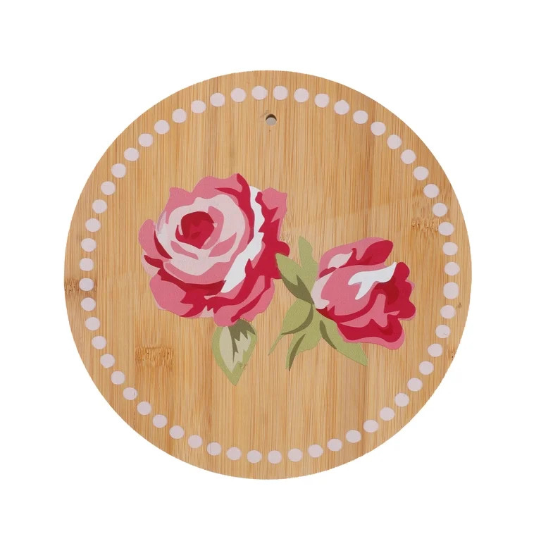 CWC BAMBOO CUTTING BOARD RND FLWR | Walmart (US)