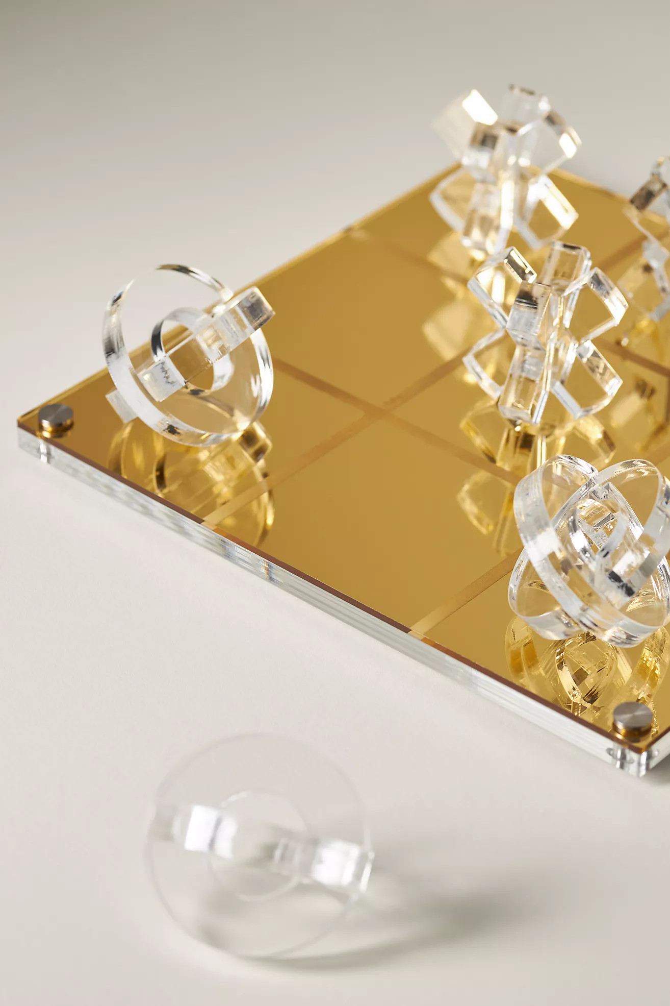 Acrylic 3D Tic-Tac-Toe Board Game | Anthropologie (US)