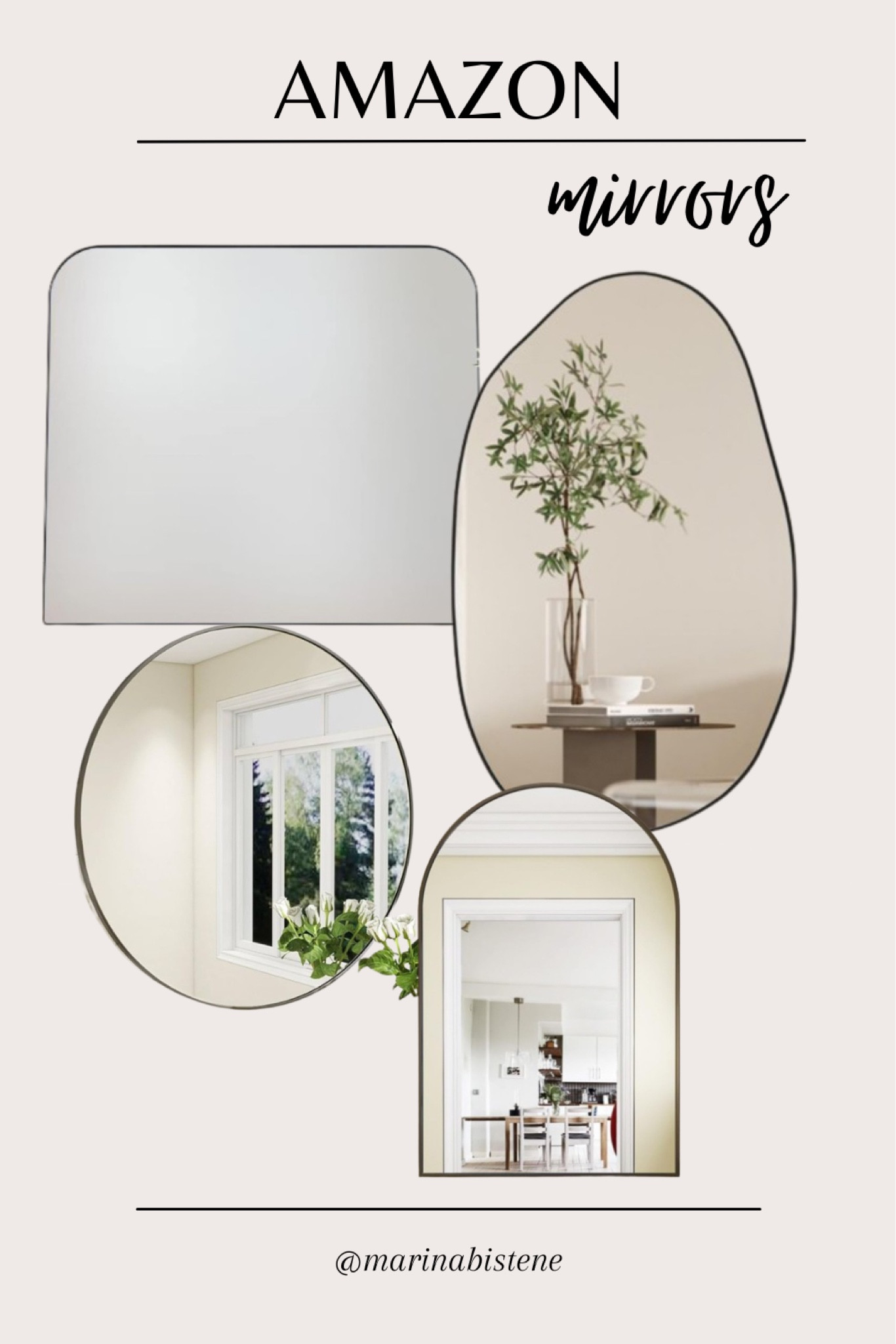 Gorgeous and affordable mirrors to decorate your wall. | home decor | mirrors | neutral | amazon 

#LTKGiftGuide #LTKfindsunder50 #LTKhome
