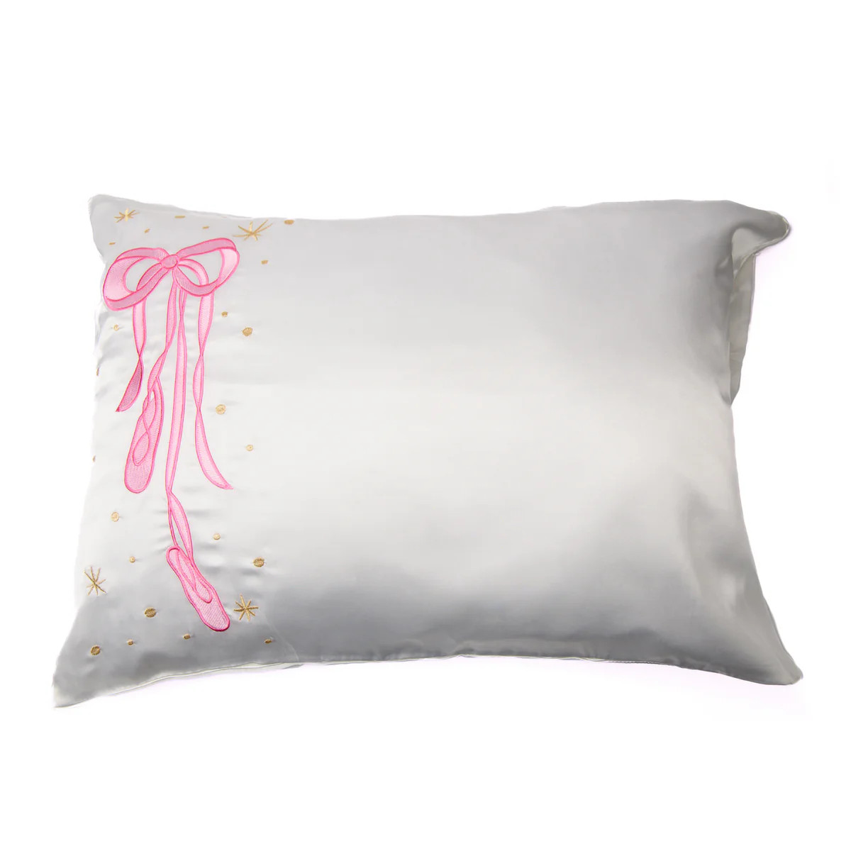 Satin Pillowcase with Ballet Embroidery | Over The Moon Gift