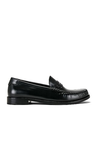 Saint Laurent Moccasin Loafer in Black | FWRD 