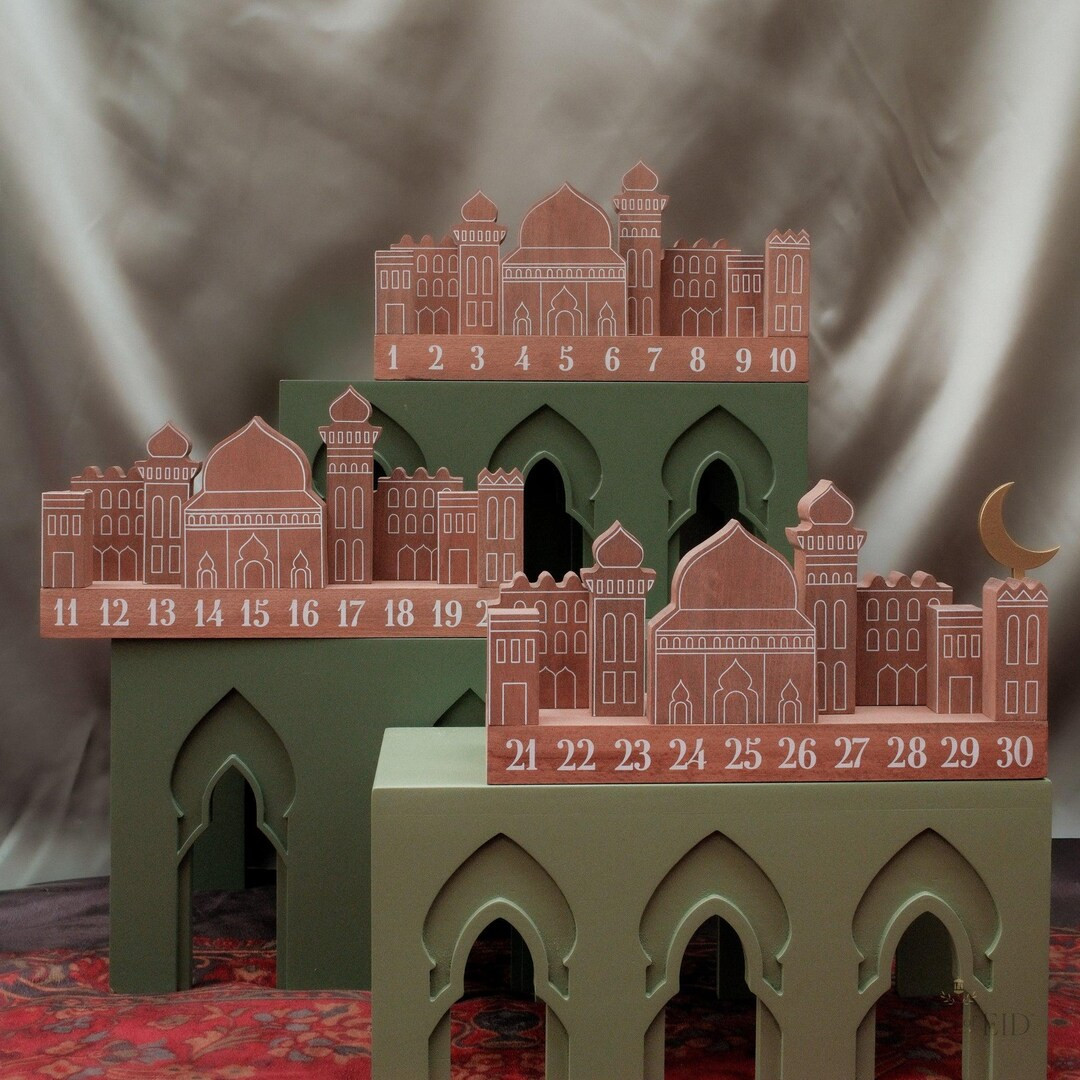 Wooden Ramadan City Countdown Calendar - Etsy | Etsy (US)