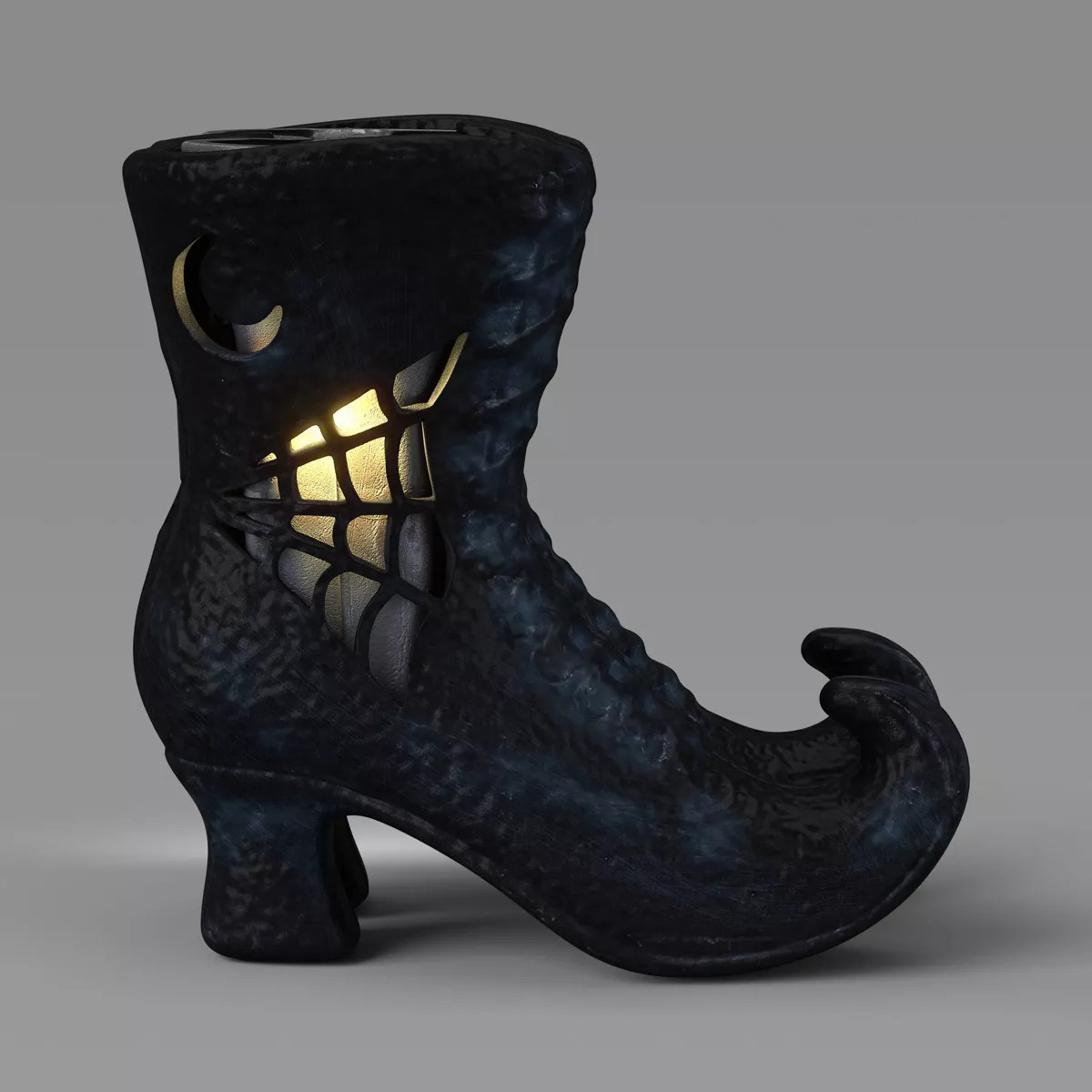 8.5" Small Witches Boot Blow Mold Planter Halloween Decorative Prop Black - Hyde and EEK! Boutiqu... | Target