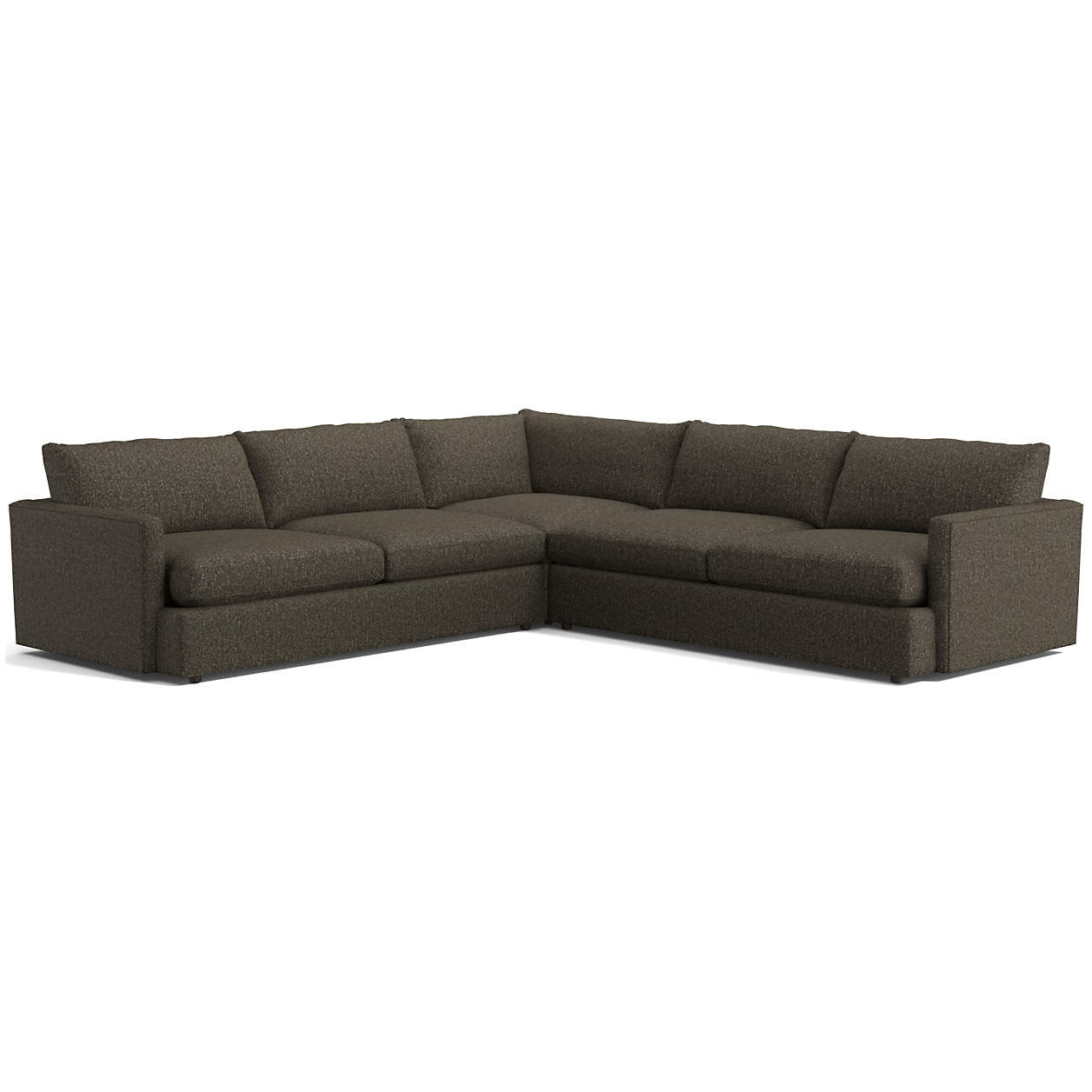 Lounge Deep 3-Piece L-Shaped Sectional Sofa + Reviews | Crate & Barrel | Crate & Barrel