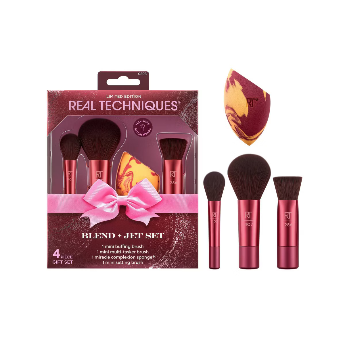 Real Techniques Mini Make Up Brush And Sponge Gift Set - 4ct | Target