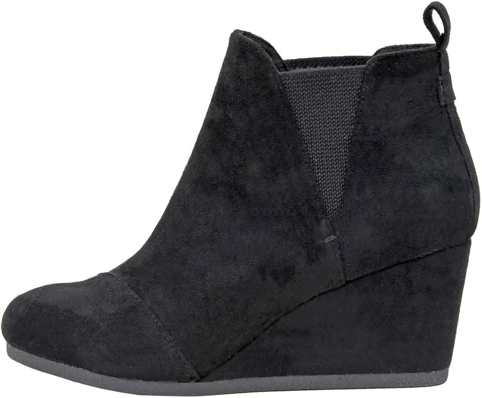 Dunes Women's Zoey Wedge Bootie +Wide Width Available | Amazon (US)