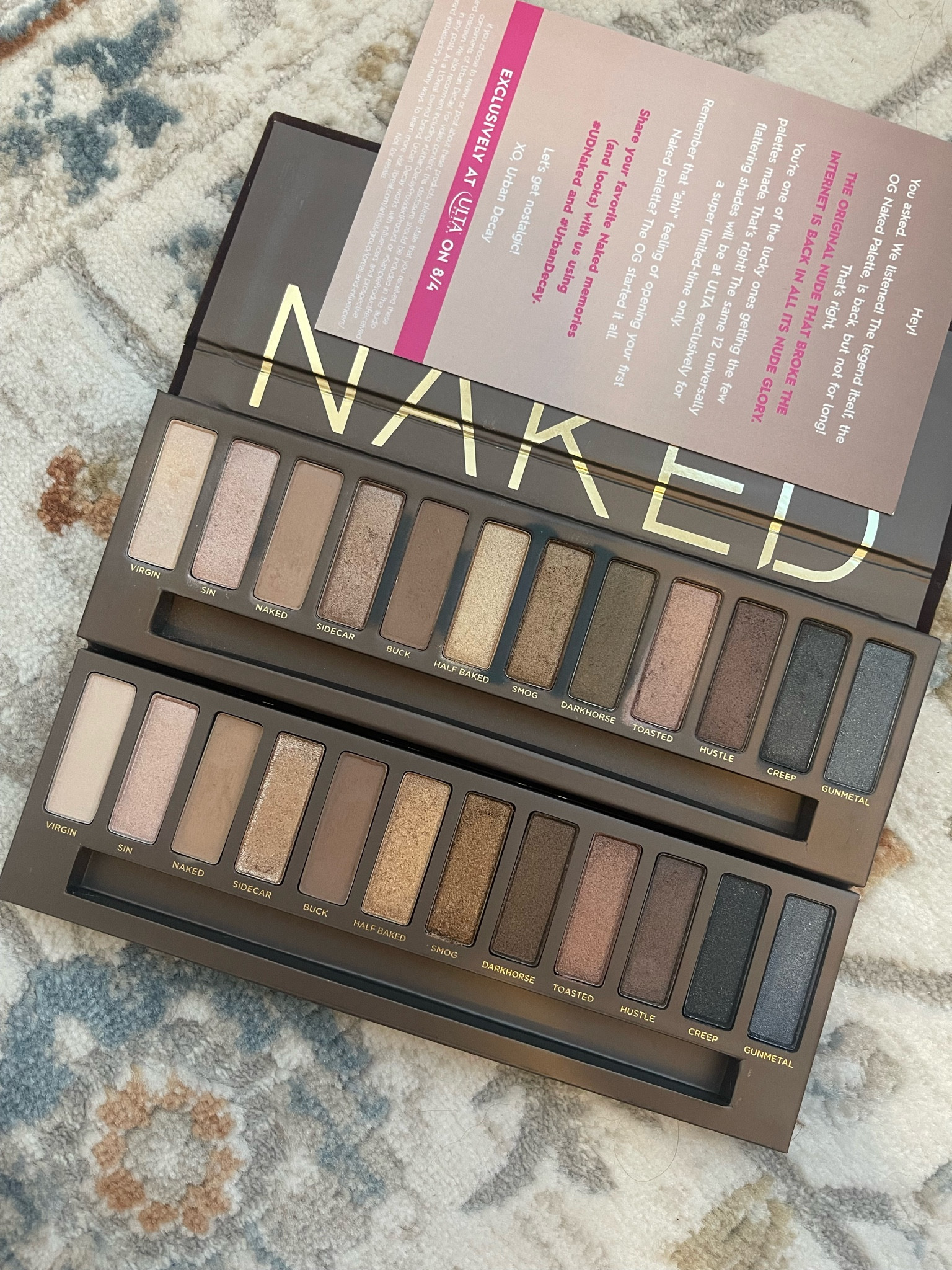 The new (old) Urban Decay Naked palette relaunch! Linked at UD and Ulta. Full review and comparison on my TikTok at madihearts // eyeshadow palette neutral natural classic og nostalgic makeup urban decay cosmetics naked 1 palette everyday makeup 

#LTKBeauty