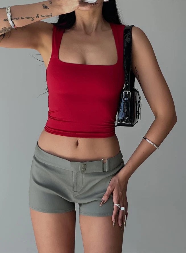 Back In Time Top Red | Princess Polly US