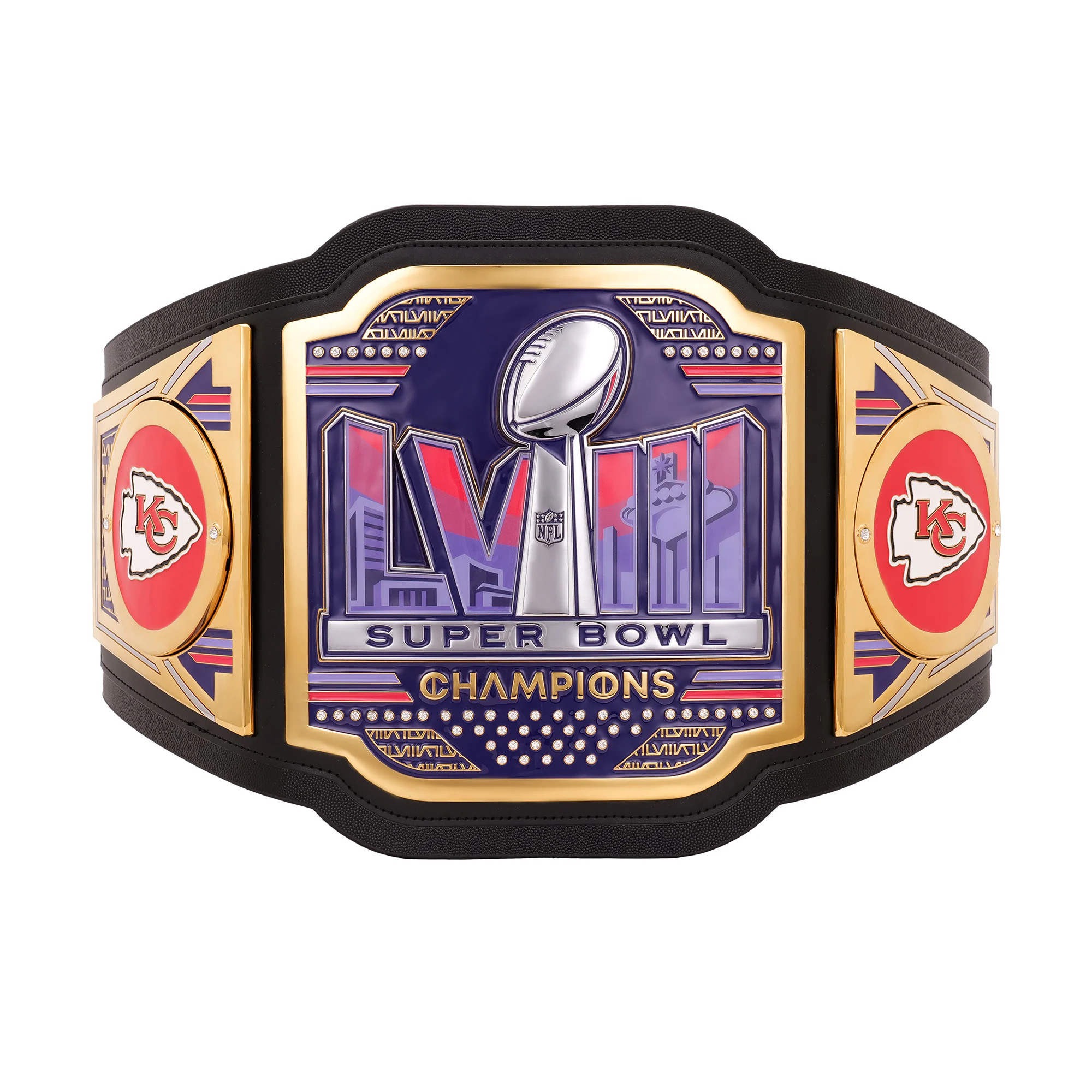 Kansas City Chiefs Super Bowl LVIII Champions WWE Legacy Title Belt | NFL Shop