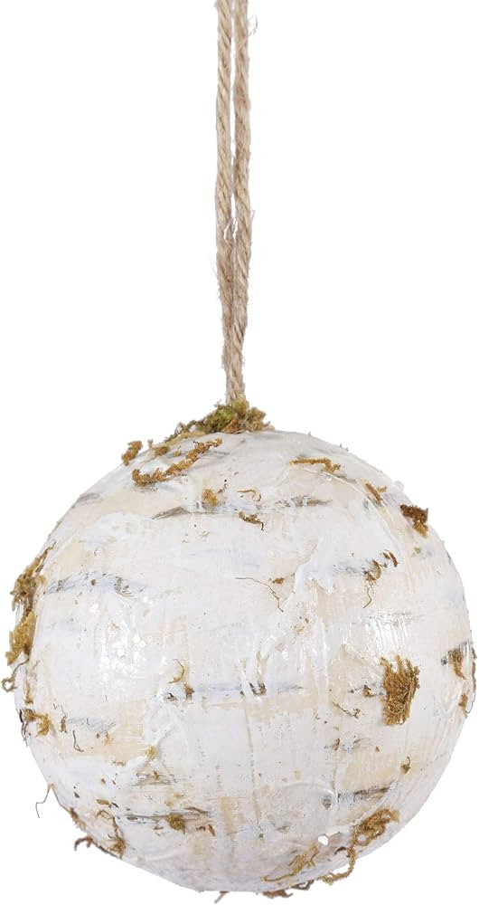 Vickerman 6" Artificial Birch Ball Christmas Ornament | Amazon (US)