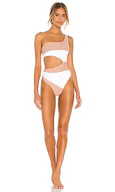 Camila Coelho Rumba One Piece in White & Nude from Revolve.com | Revolve Clothing (Global)