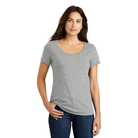 Nike Women s Core Cotton Scoop Neck Tee DARK GREY H 2XL | Walmart (US)