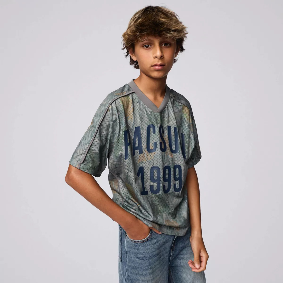 Pacsun Kids Boys' Mesh Jersey - Camo Print S | Target