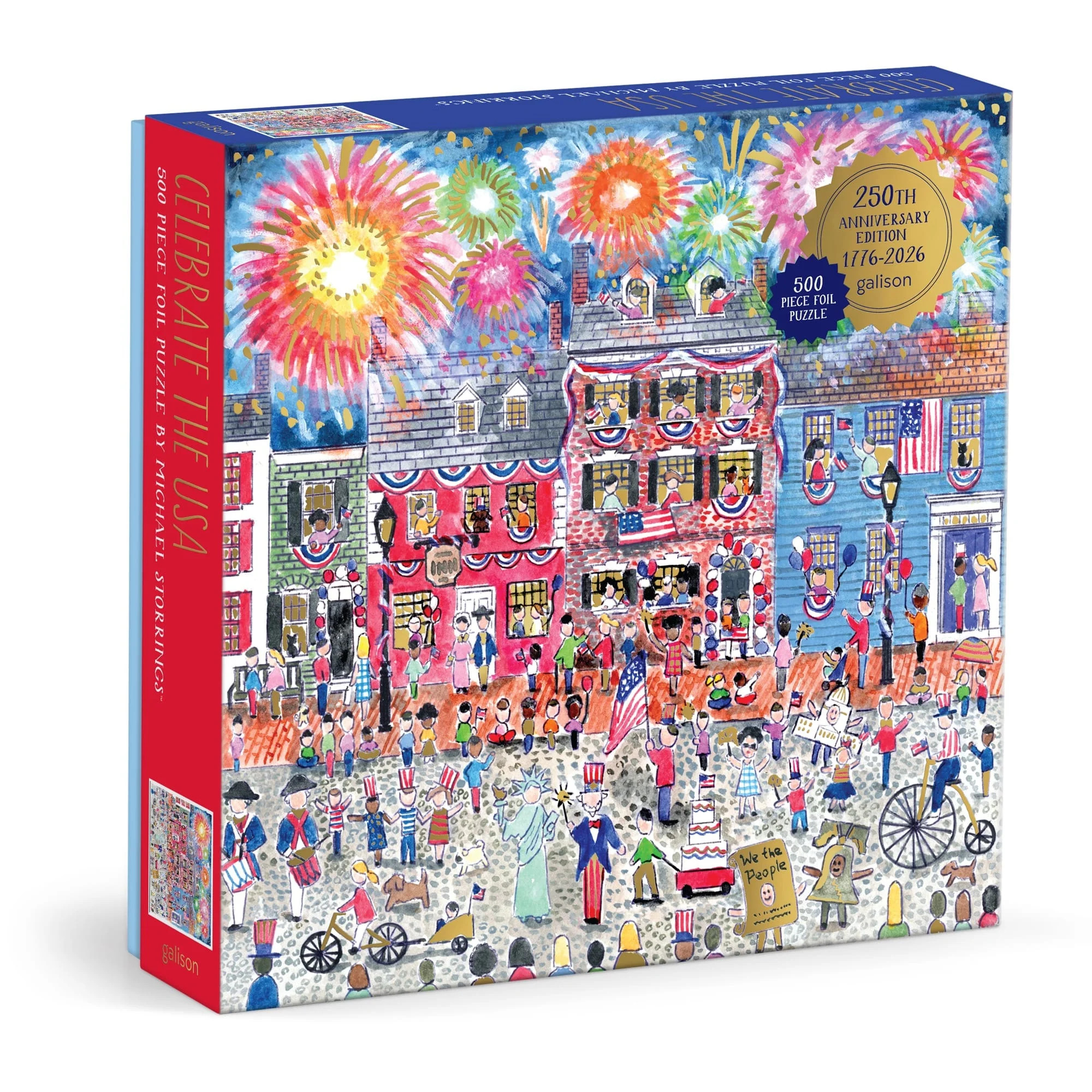 Michael Storrings Celebrate The USA 500 Piece Foil Puzzle | Galison