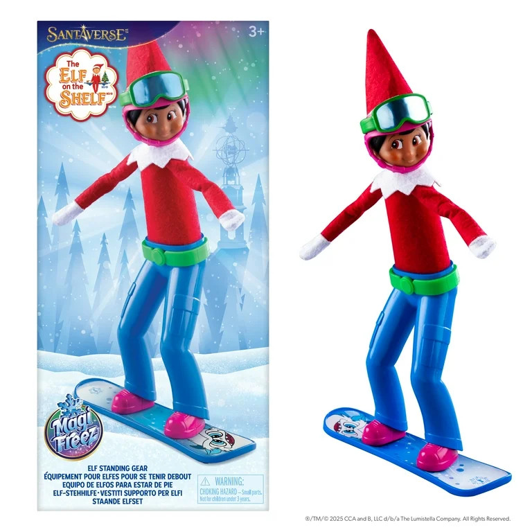 The Elf on the Shelf MagiFreez Swish and Sleigh Snowboard Set – Scout Elf Accessory (Scout Elf ... | Walmart (US)