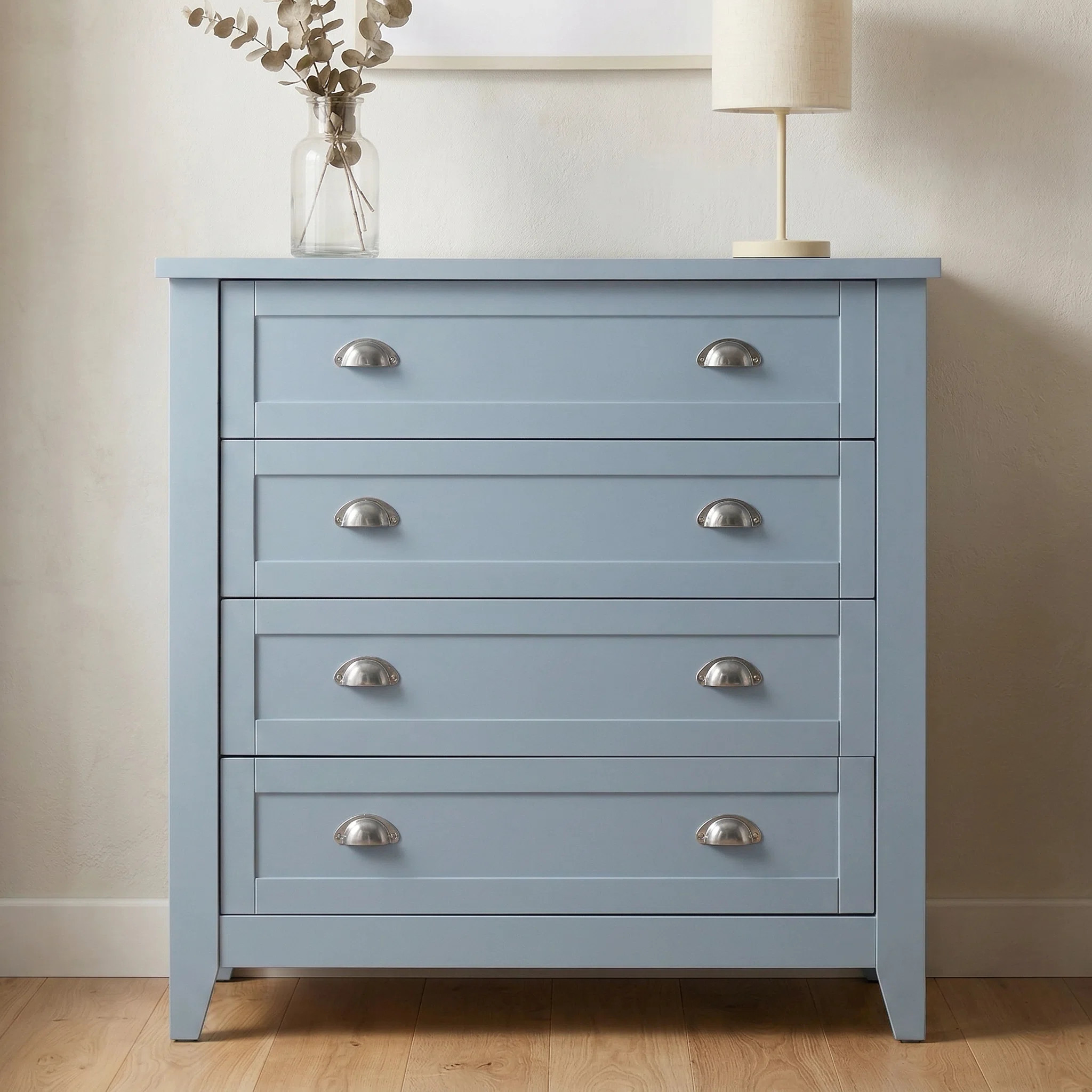 Winston Porter Kostka Modern 4-Drawer Storage Dresser with Solid Wood Frame &Legs and Metal Handles & Reviews | Wayfair | Wayfair North America