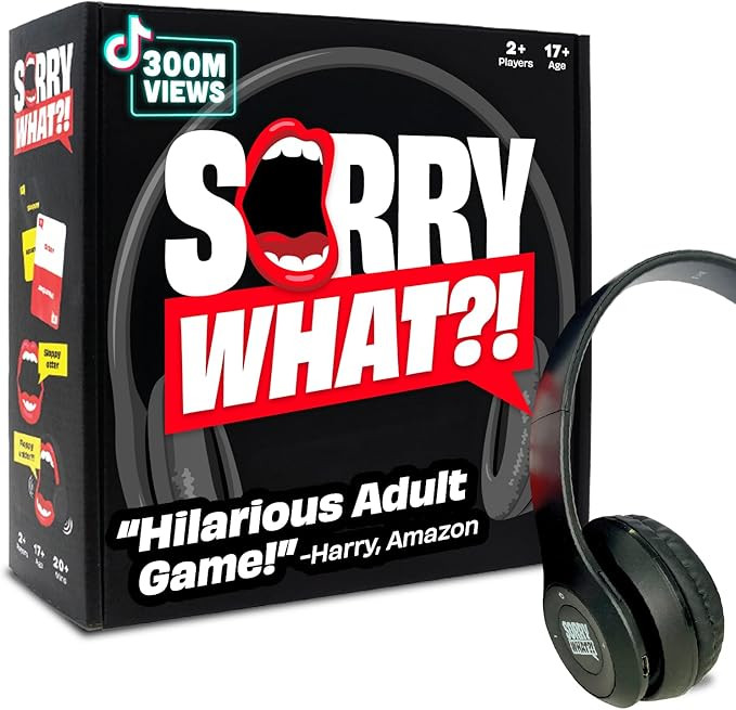 Sorry What Game - Uncensored Lip Reading Party Games for Adults - Based On The Headphone Challeng... | Amazon (US)