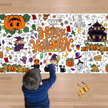 Coloring tablecloth! Keep the kiddos entertained with this tablecloth coloring activity. They have them for all the holidays! 

#LTKHalloween #LTKGiftGuide #LTKfamily