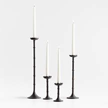 Chambers Scalloped Taper Candle Holder 5.75" by Jake Arnold | Crate & Barrel | Crate & Barrel