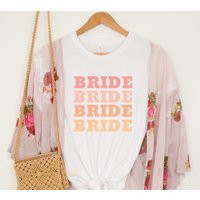 Retro Bride Shirt, Gift, Bridal Shower Mrs Boho Gift For Bride, Wedding Engagement Shirt | Etsy (US)