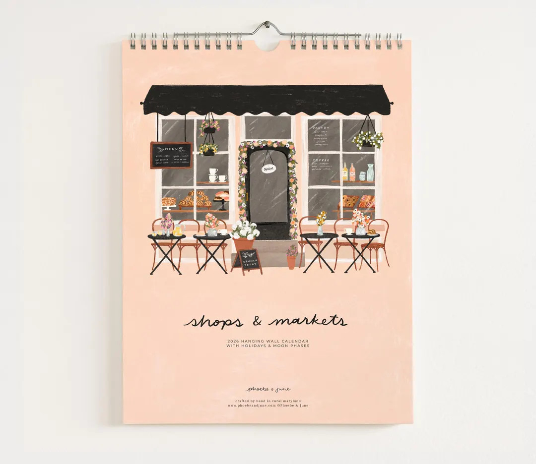 2026 Shops & Markets Wall Calendar - Etsy | Etsy (US)