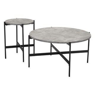 Zuo Modern Contemporary Inc. Malo Coffee Table Set (2-Piece) Gray and Black | Michaels | Michaels Stores