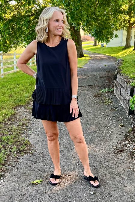Both of these Spanx pieces are on sale   
Skirt is 50% off and tank is 70% off 
So cute for running around or Pickleball 

#LTKsalealert #LTKfindsunder50 #LTKover40