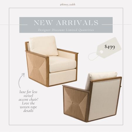 Accent chair, swivel chairs, rope, chairs, woven chair, chairs, designer, inspired furniture, designer look furniture, luxe for less furniture, affordable furniture, accent chairs, coastal style furniture

#LTKStyleTip #LTKHome #LTKSaleAlert