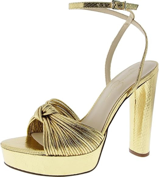 Jessica Simpson Womens Immie Ankle Strap Platform Pumps | Amazon (US)