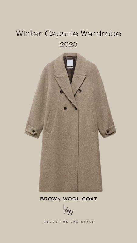 Brown Long Wool Coat
(Mango (older style) is what I own + will be styling)

#LTKstyletip #LTKSeasonal #LTKfindsunder100