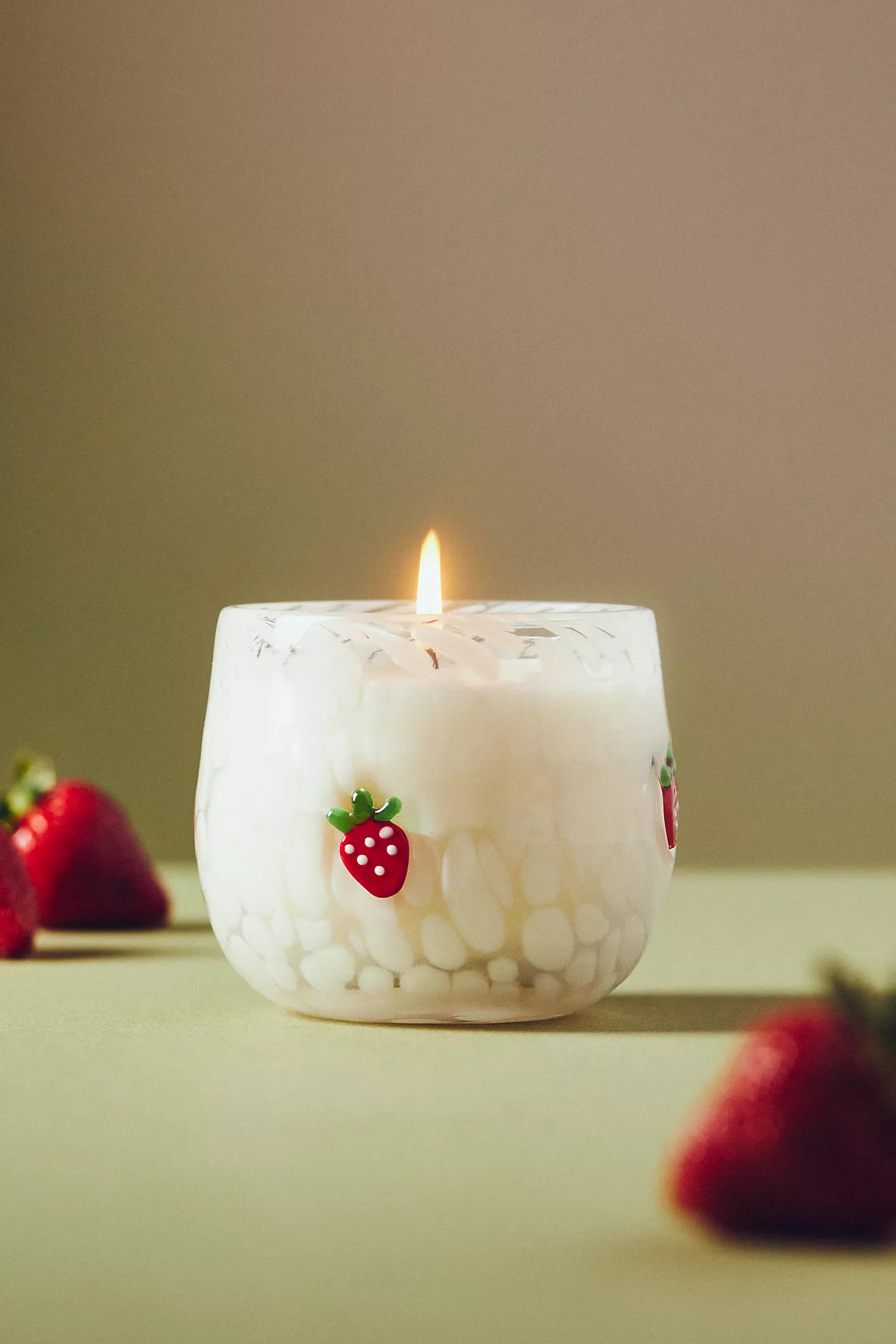 Icon Fruity Strawberry & Guava Cheena Glass Candle | Anthropologie (US)