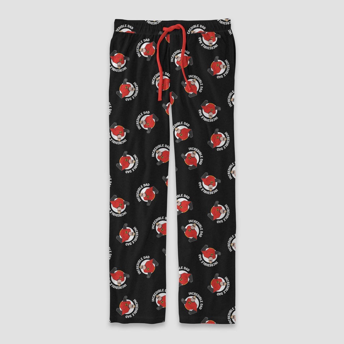 Men's Pixar Incredible Dad Print Lounge Pajama Pants - Black | Target