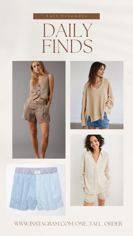 40-60% off at American Eagle
Lots of extra long inseam options in their dreamy drape denim and tall friendly oversized lounge wear 

#LTKtravel #LTKsalealert #LTKfitness
