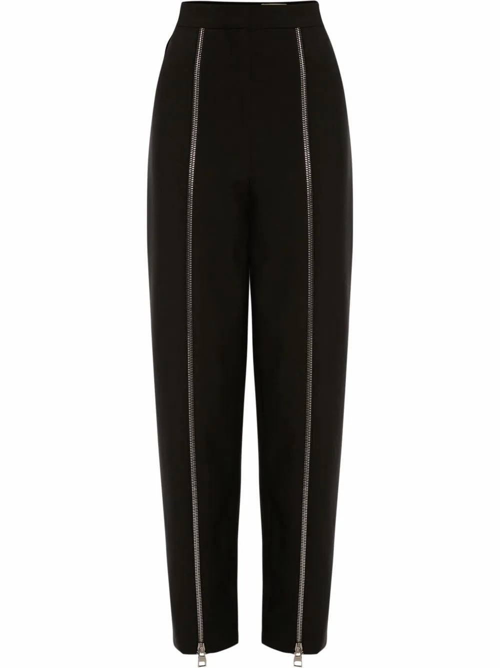 Alexander McQueenzip-detail-high-waisted trousers | Farfetch Global