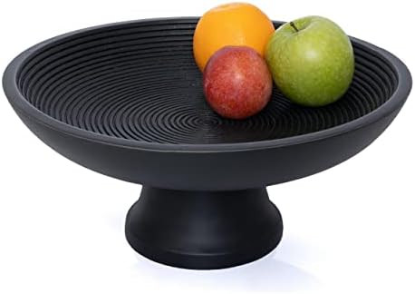 Folkulture Wood Fruit Bowl or Decorative Pedestal Bowl for Table Décor, Wooden Fruit Bowl for Ki... | Amazon (US)