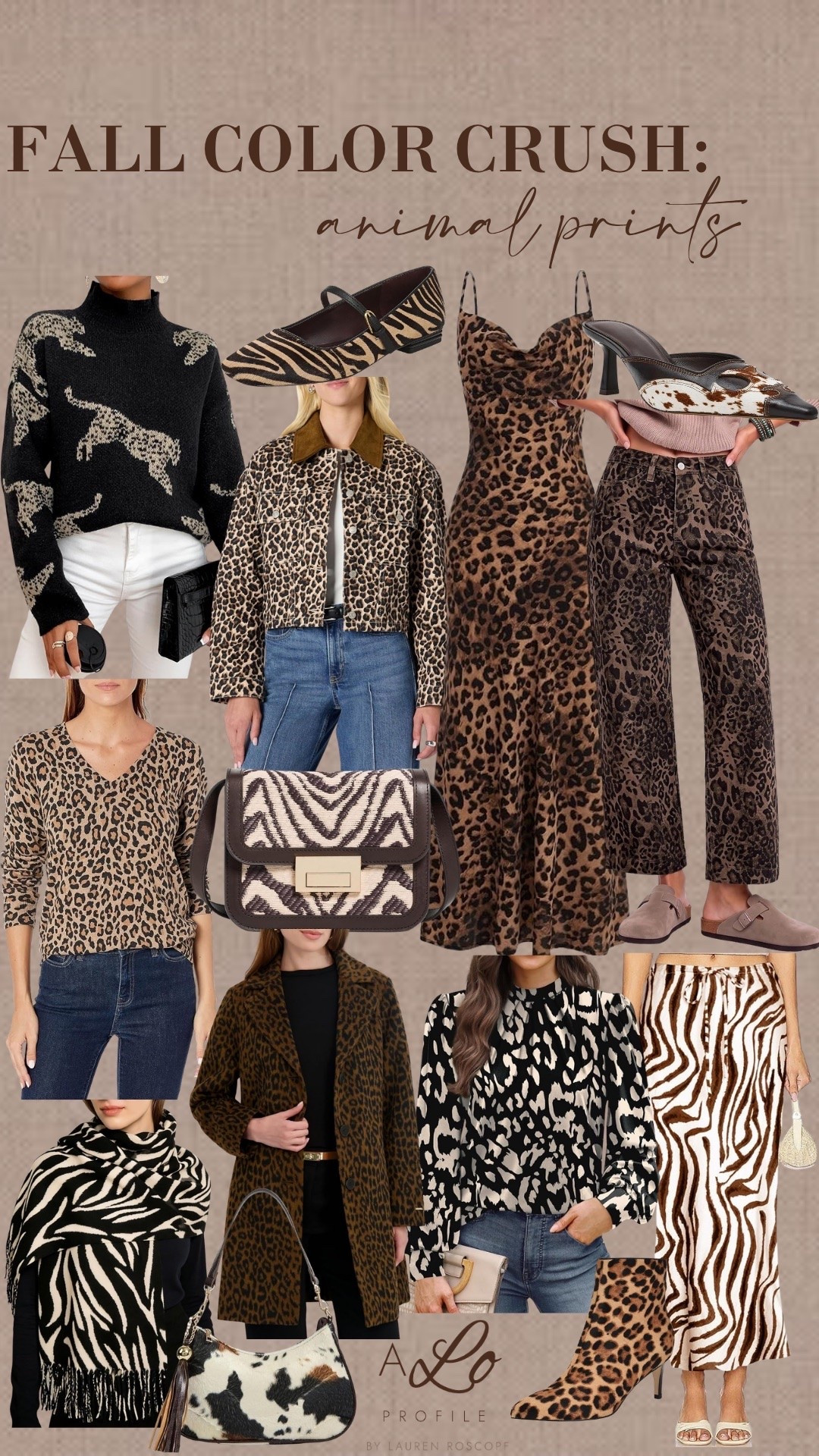 Amazon Fall Color Crush: Animal Prints // fall outfit, fall fashion, fall style, fall transition, transitional fall outfit, fall collection, fall outfit ideas, fall inspo, fall wardrobe, outfits for fall, trending fall colors, fall color trends