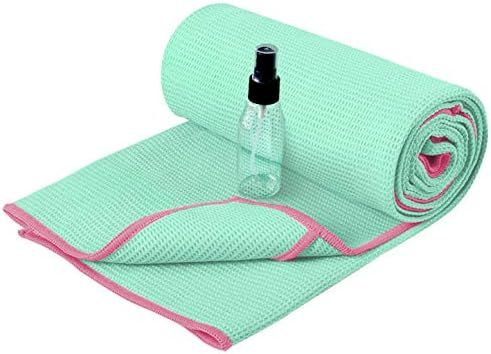 Heathyoga Hot Yoga Towel Non Slip, Microfiber Non Slip Yoga Mat Towel, Exclusive Corner Pockets D... | Amazon (US)