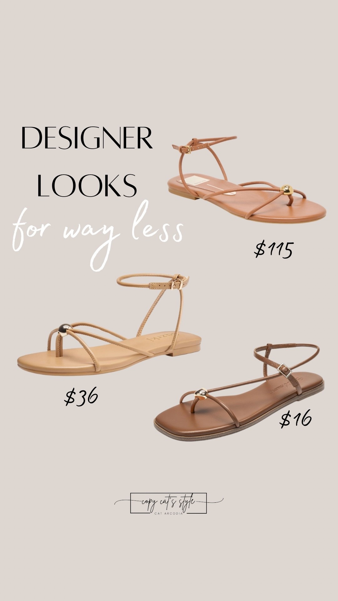 The prettiest sandals of the season. Look for less strappy sandals from Amazon.

#LTKSaleAlert