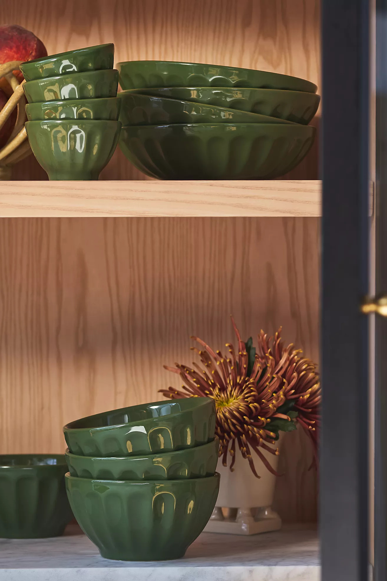 Amelie Latte Portuguese Stoneware Nut Bowls, Set of 4 | Anthropologie (US)