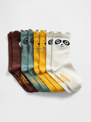 babyGap Critter Crew Socks (4-Pack) | Gap Factory
