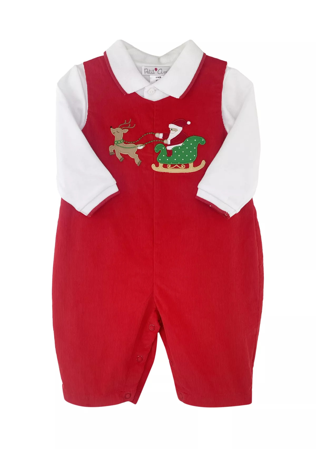 Baby Boys Coverall with Santa Appliqué | Belk