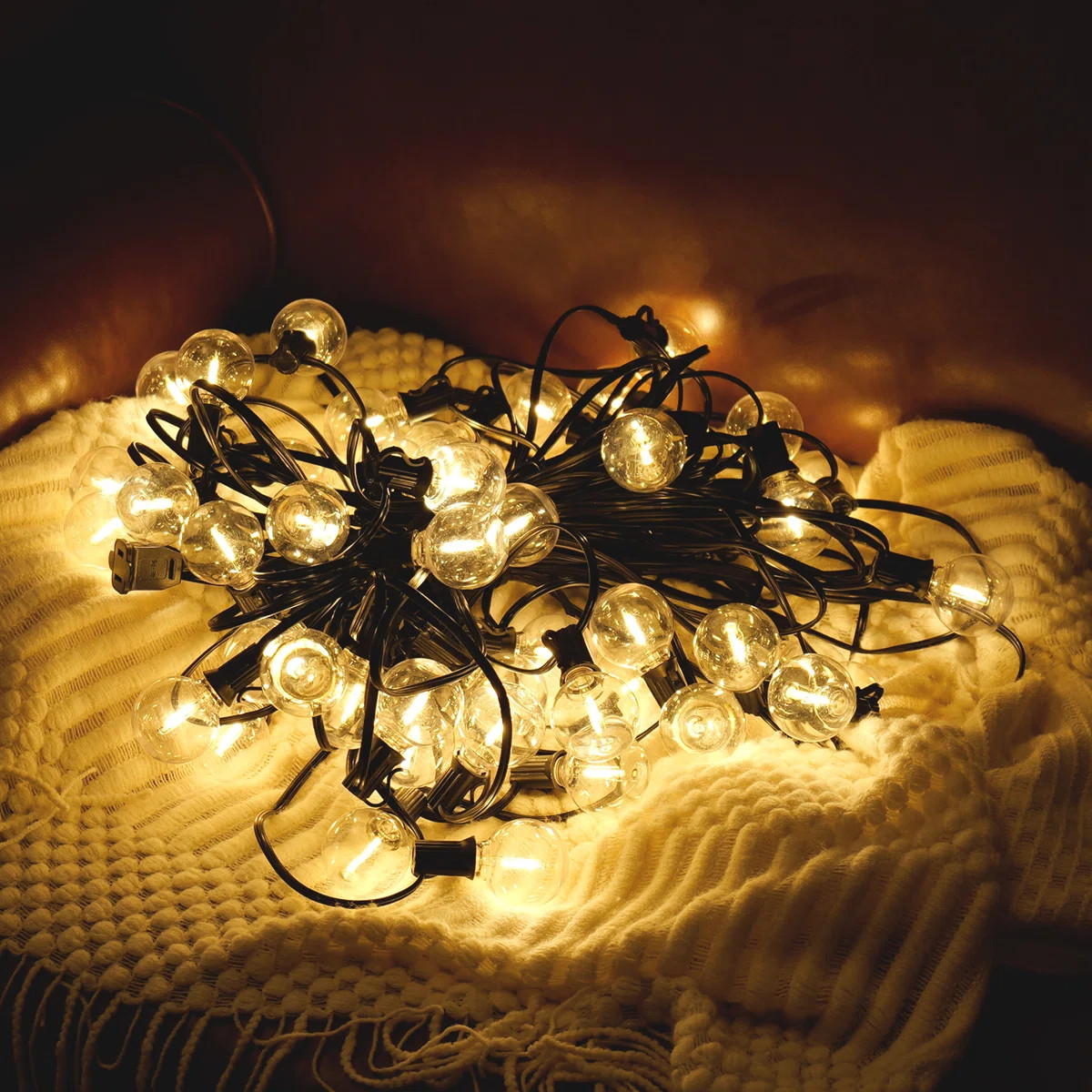Waterproof Plug-in Patio Outdoor String Lights Suitable E12 bulb for Backyard, Deck, Garden, Porc... | Wayfair North America