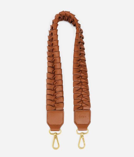 The Fishtail Braid Strap Short - Brown | Fawn Design